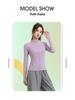 Damen Slim-Fit Atmungsaktiver Badmintonanzug - Herbst/Winter Schnelltrocknendes Sportbekleidungsset mit Reißverschluss und langen Ärmeln