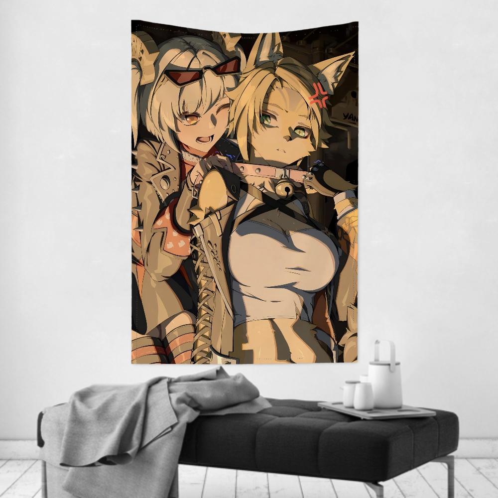 Pulchra Zenless Tapestry Room Decor Wall Cloth Party Hanging Background Room Decor Baby Room
