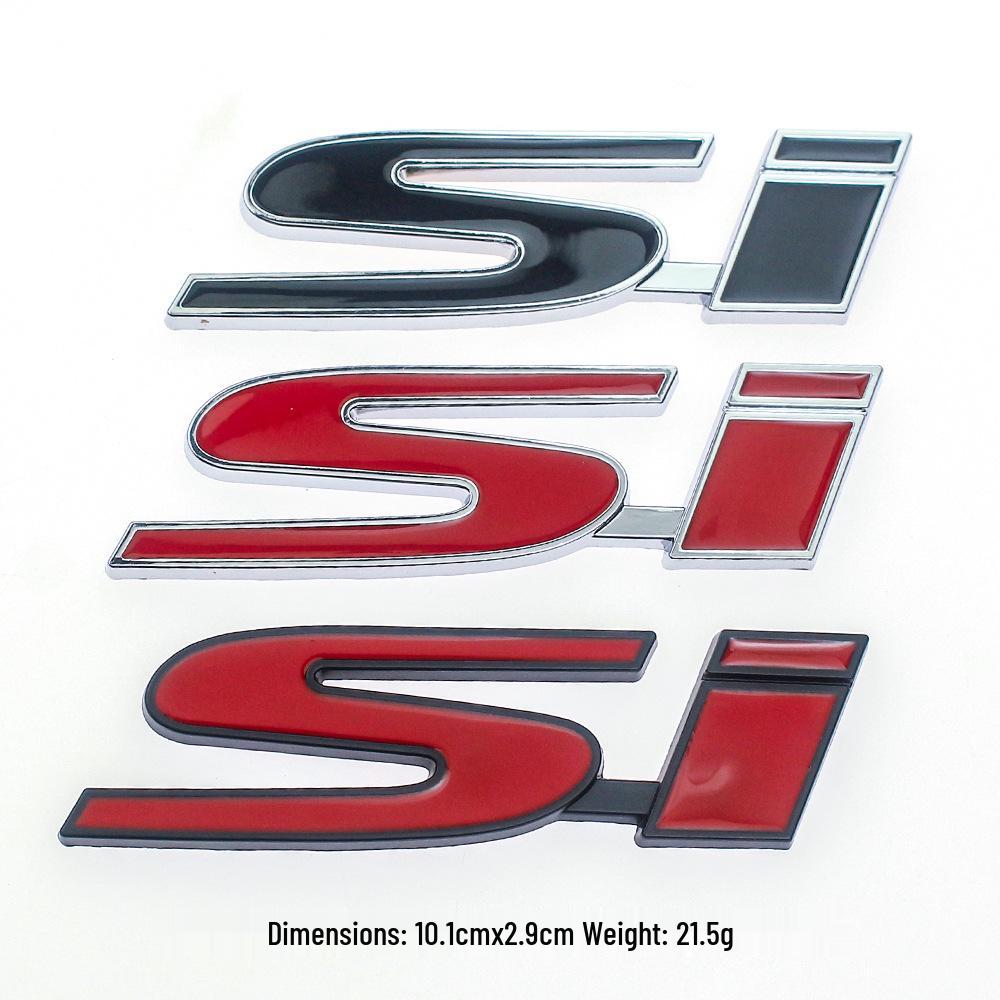 SI Zinc Alloy Metal Badge for Honda Civic - 3D Tail Sticker
