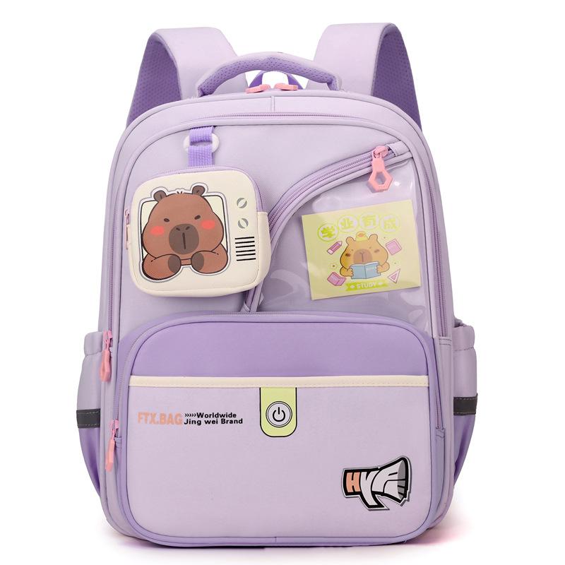 School Bag for Primary School Students To Reduce the Burden and Protect the Spine Backpack, Lightweight and Large-capacity Children's Backpack.