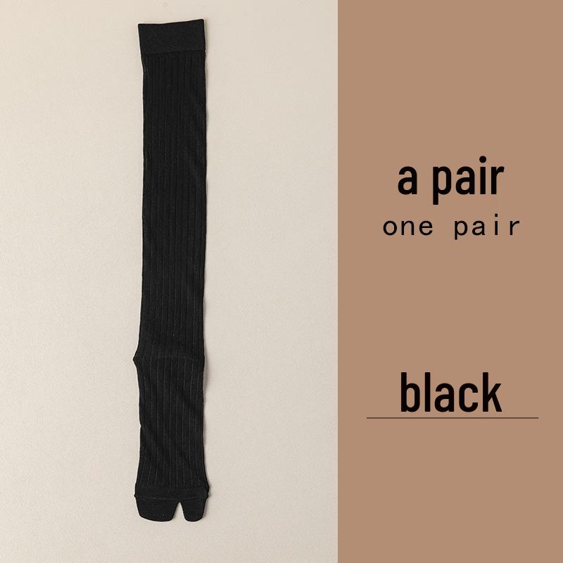 

Women s Summer Mesh Tabi Socks: Two-Toe, Split-Toe, Slouch, Extended Calf One size чорний