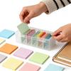 Clear Plastic Compartmentalized Organizer Box  Adjustable Divider  Dustproof Card Organizer with Lid Clutter Collection Box