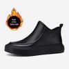 Men's Martin Zipper Casual Leather Boots, High-Top, Mid-Top, Deodorant, Height-Increasing.