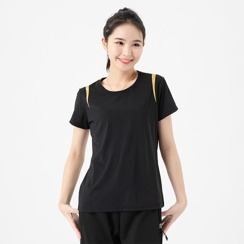 Unisex Summer Ice Silk Round Neck T-shirt - Cool, Comfortable, Loose Fit, Plus Size Available