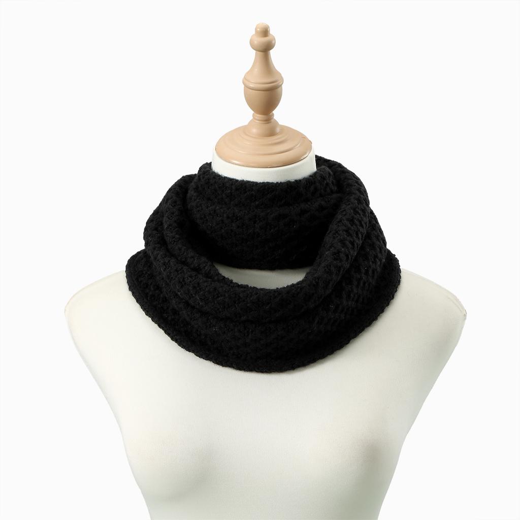 New Winter Knitted Ring Scarf Woman Men Warm Circle Loop Sccarf Thick Neck Warmer Neckerchief Soild Color Muffler Scarves