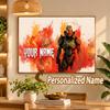 Custom Name DOOM Slayer 5D Diamond Painting Personalized Full Drill Diamond Art Kit Gift