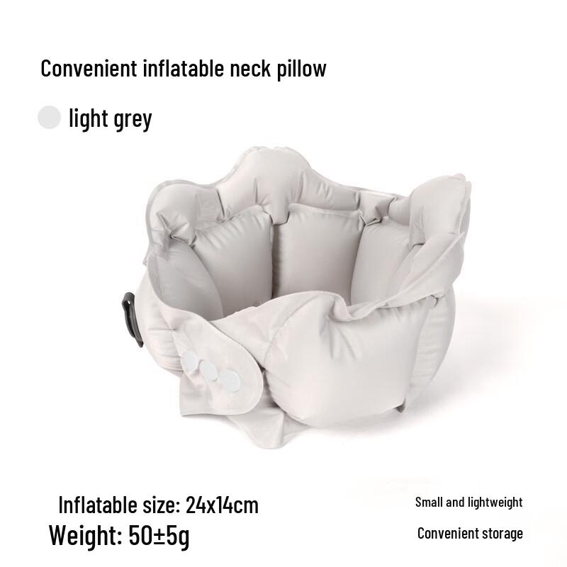 Portable Inflatable U-shaped Travel Neck Pillow