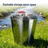 Stainless Steel Utility Bucket with Handle