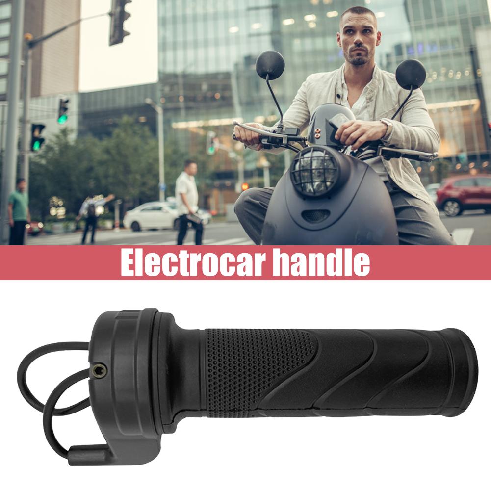 Universal Ebike Throttle Grip 24V 36V 48V E-Bike Handle Rubber Electric Bicycle Accelerator Scooter Parts Motorcycle Accessories