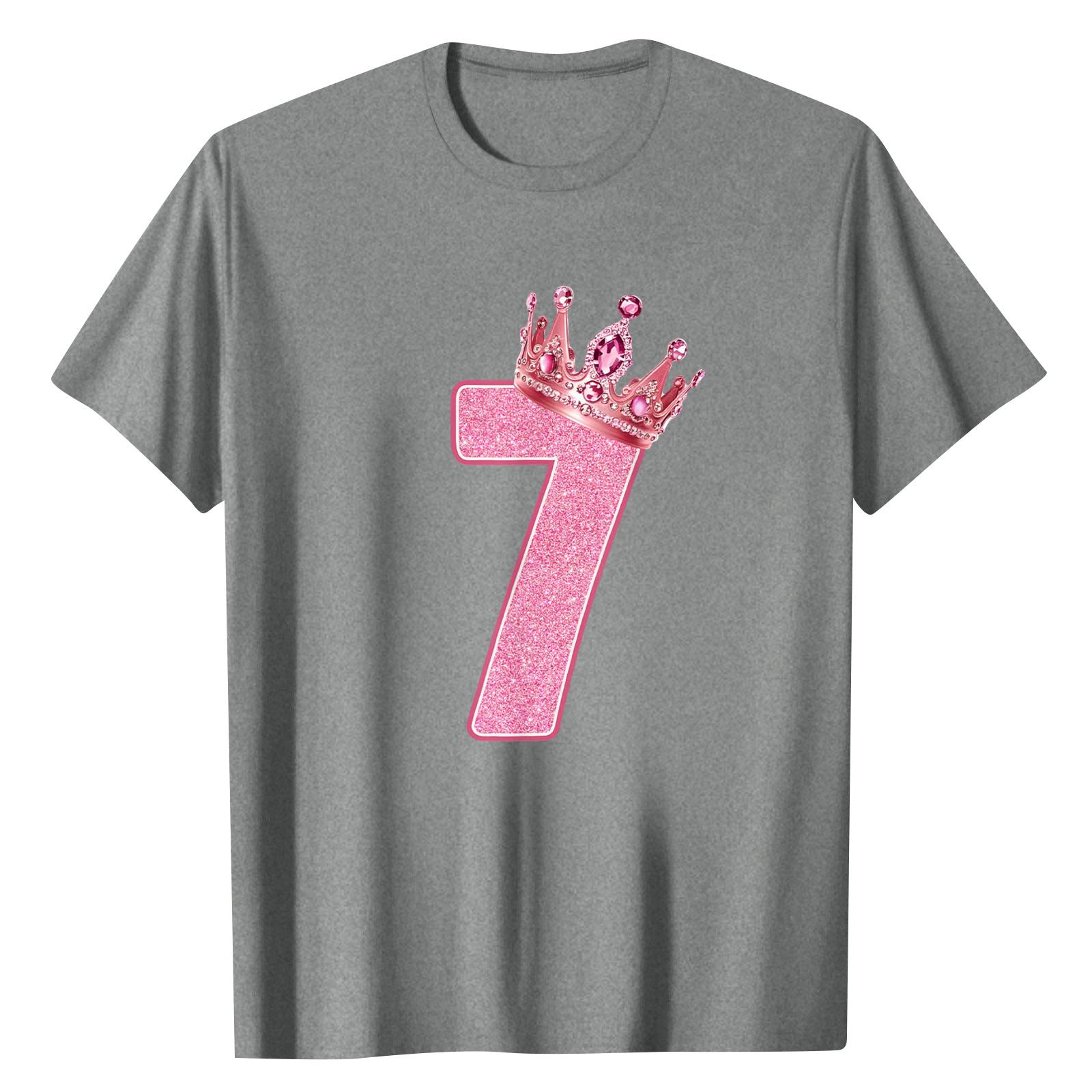 

Ladies Digital Printed Casual Round Neck Short Sleeved Top XXXL