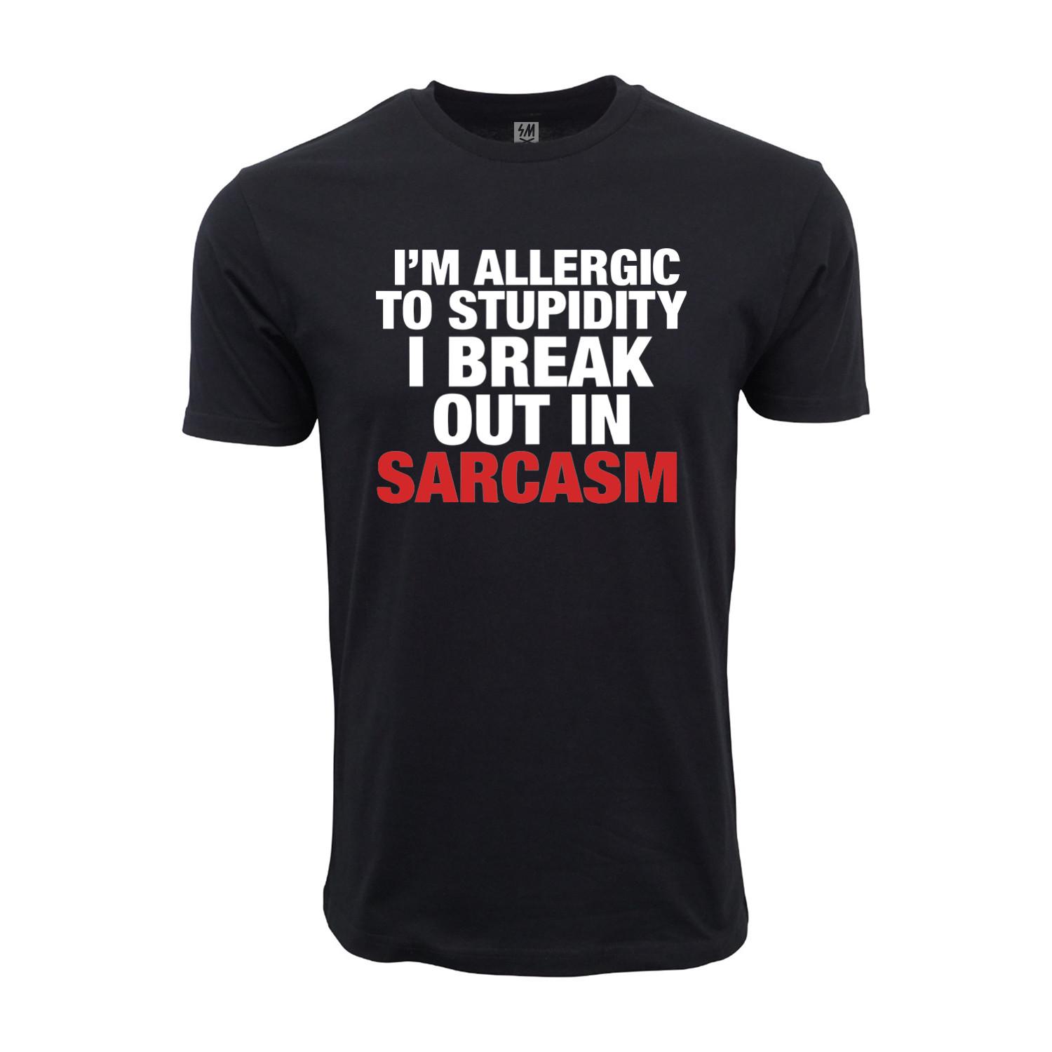 Allergic To Stupidity Graphic T shirt XL