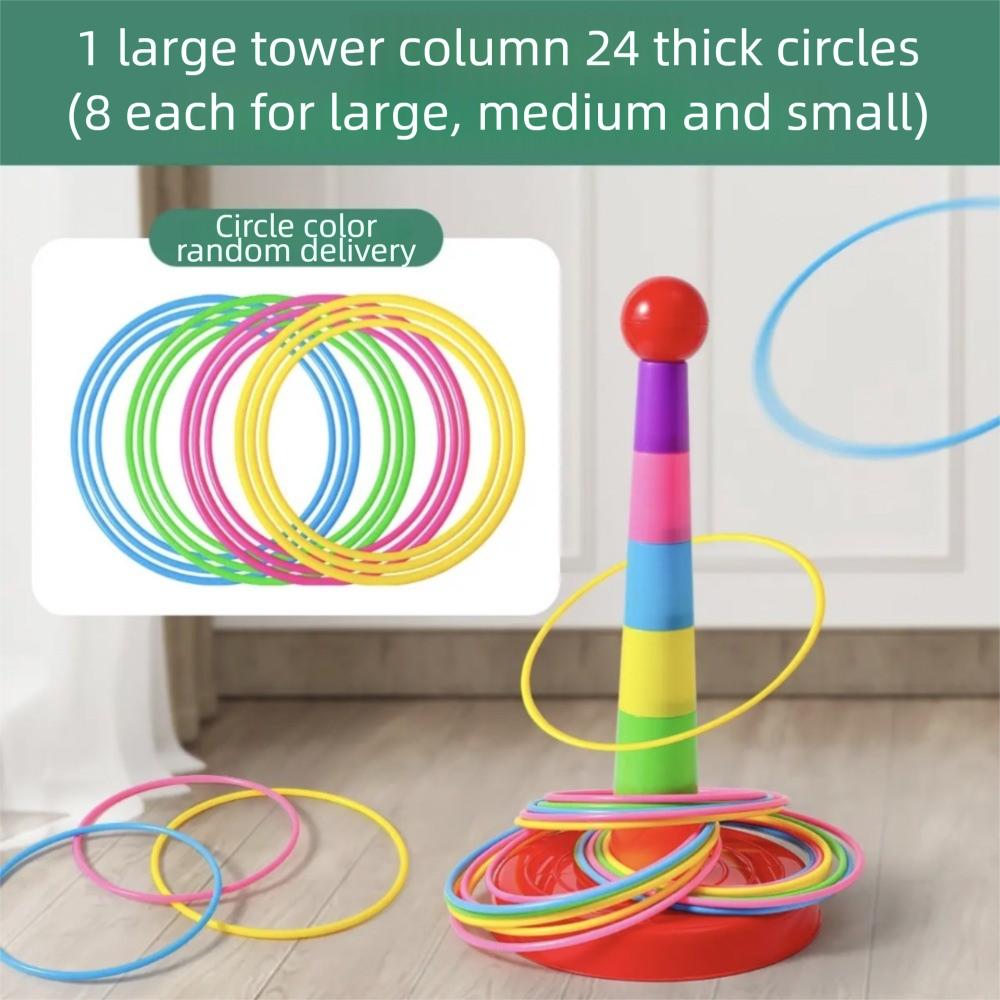 Early Education Throw Circle Game Interactive Hoop Ring Toss Toys New Ferrule Stacked Toys  Gifts