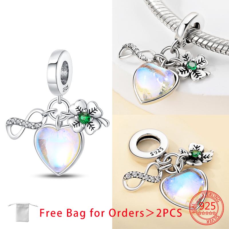 Αυθεντικά Στοιχεία Χαλκός Άπειρη Αιώνια Αγάπη Καρδιά Κρεμαστό Χάντρες Ταιριάζουν Βραχιόλια Χάντρες Για Γυναίκες Δημιουργία Κοσμημάτων DIY Δώρο