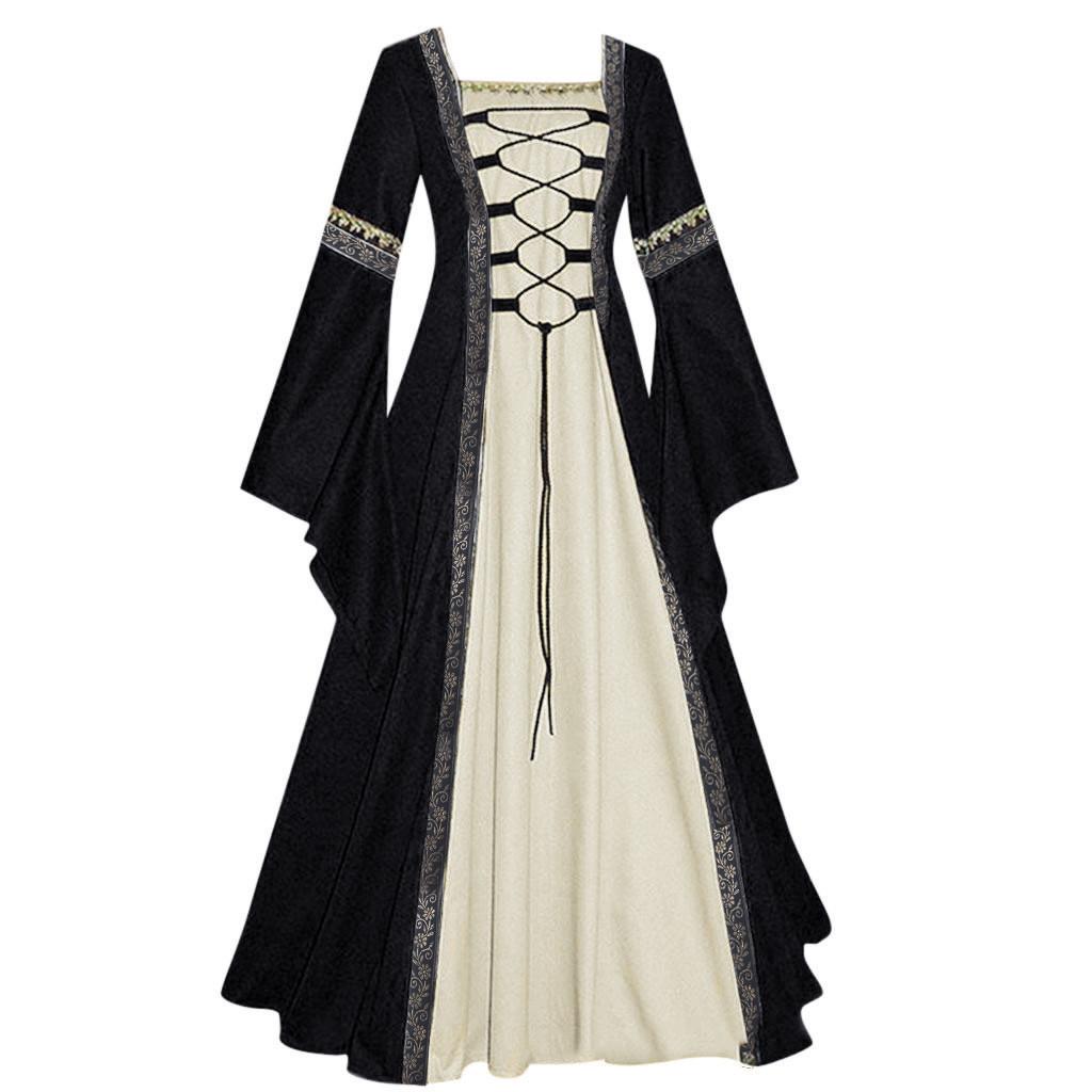 Women's Vintage Floor Length Gothic Cosplay Dress