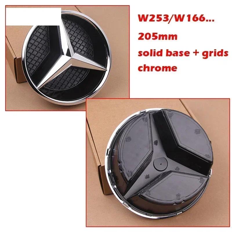 2025 New For Mercedes Benz Hollow Out Grids ABS Front Grille Car Emblem 3D Star Badge for Mercedes Benz W204 W205 W213 X253 W166 front grille star