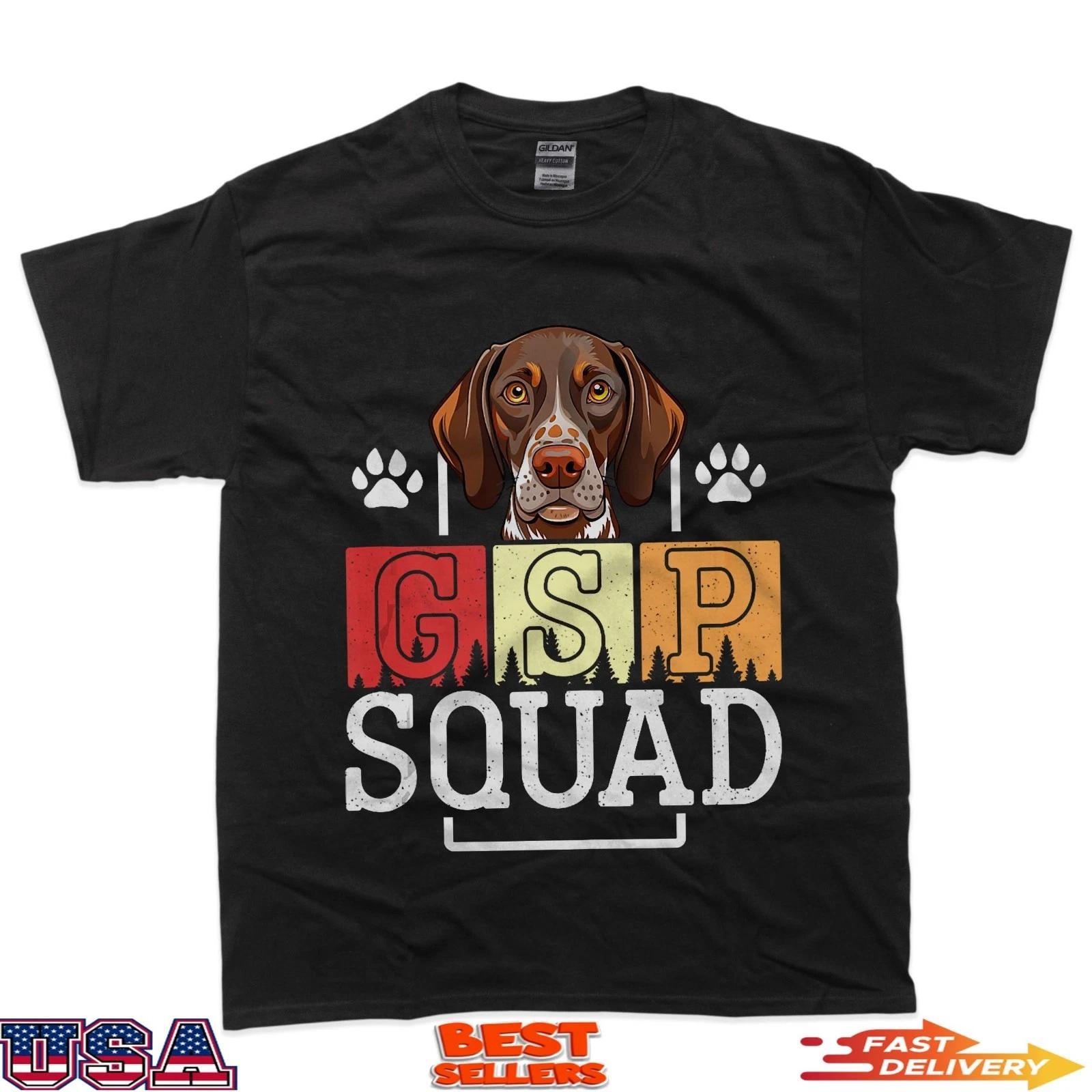 German Shorthaired Pointer Hunting Dog Lover Funny GSP Dog T-Shirt S