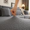 Thickened Teddy Fleece Sofa Cover Protector Non-Slip Luxury Soft Fleece Sofa Slipcover Universal Stretchable Fleece Couch Cover