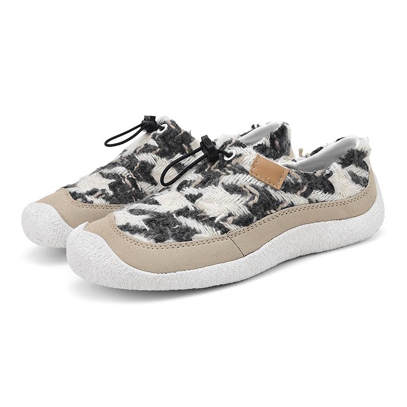 Star Women's Shoes of the Same Style, Small Sheep's Hooves, Small Bear's Paw, One Pedal, Fluffy Slippers, Women's Outdoor Casual Shoes, Warm In Autum