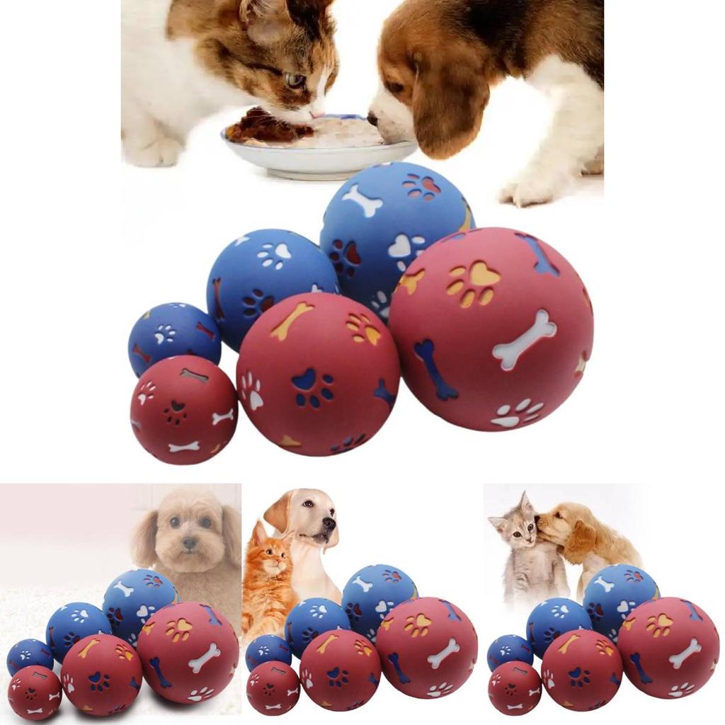 Robuster Kau-Ball für Haustiere, erhältlich in großen, mittleren und kleinen Größen, aus Gummimaterial