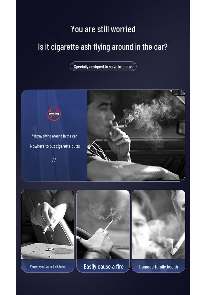 Lynk & Co Car Ashtray with Cover & LED for Models 03, 09, 01, 06, 05, 02 & New Energy ZERO.