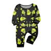 Print Cute Family Set Pajamas, Home Clothes, Family Set Long Sleeve Top Pants Set