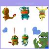 Schattige Pepe de Kikker pluche sleutelhanger, poppetje, hanger, Pikachu, cadeau voor kinderen
