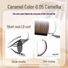 0.05 Caramel Brown Fox-like Eyelash Extensions - Matte, Soft, No-Root Shedding, Chinese-Style, Salon-Quality Camellia Lash