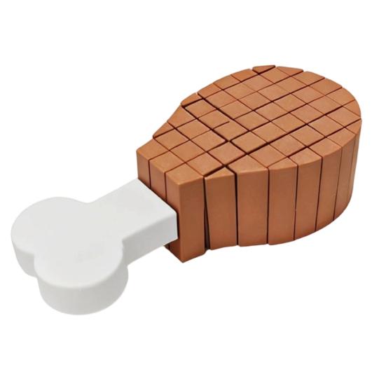 3D Printed Chicken Leg Twist Spiral Fidget Toy Stress