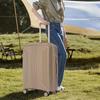 20"/24"/28" 3-Piece PP Spinner Suitcase Set - Sizes with Side Handles, Hanging Hooks & Protective Feet - Integrated Combination Lock (Champagne)