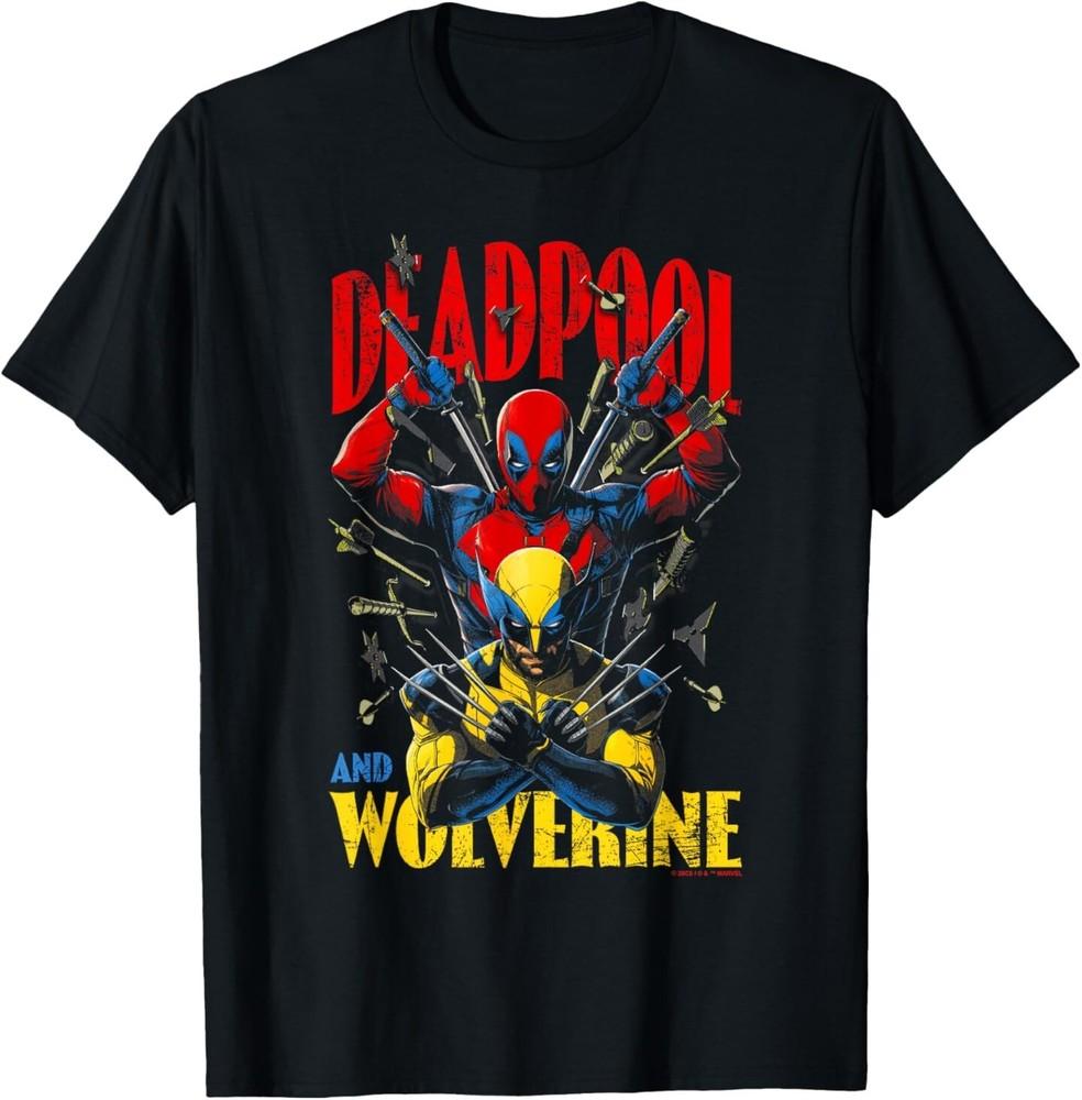 Marvel Deadpool amp; Wolverine Iconic Buds Retro Big Poster T-Shirt Unisex T-Shirt XL