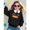 Felpa morbida da ragazza con girocollo, Stampa Fashion Hot Diggity Dachshund con Stampa carina e creativa, Casual e versatile per Autunno Inverno