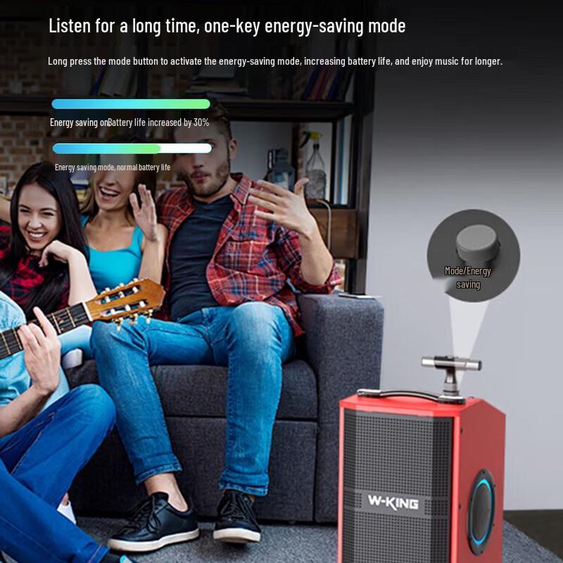 W-King K21SE 120W Portable Karaoke Speaker CN Plug (adapter Included)