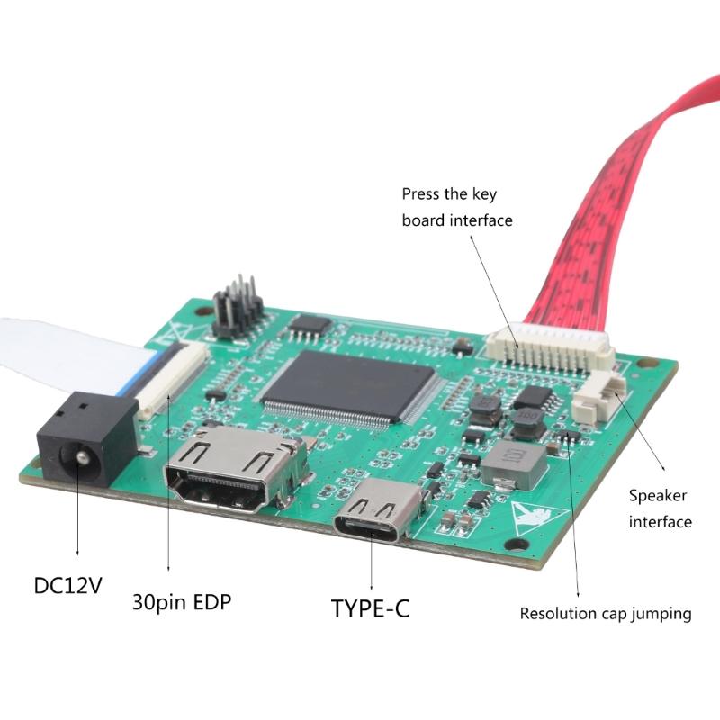 eDP Driver Board Compatibles 10-17.3Inch Displays Multi Language and Wide Voltages Inputs 1920x1200 eDP 30PIN Output