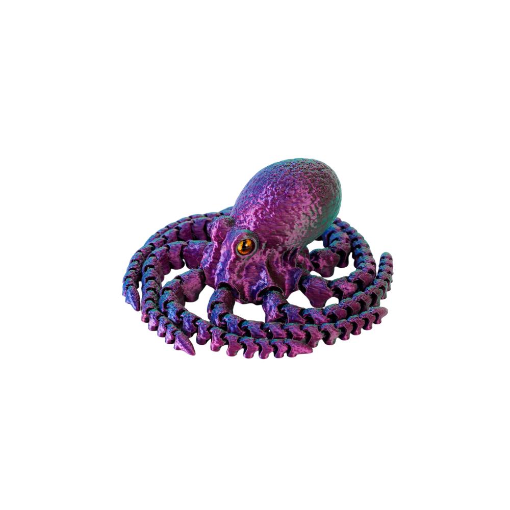 Eco-Friendly Material Articulated Octopusfish Jointed Body Poseable Tentacles  Living Room Decor