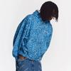 Amerikanischer Vintage Kapuzenpullover mit Reißverschluss und Leopardenmuster Trendige Lässige Streetwear Locker sitzendes Oberteil