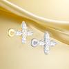 Titanium F136 Moon Threaded Cartilage Stud Earrings - Trendy European & American High-End Fashion