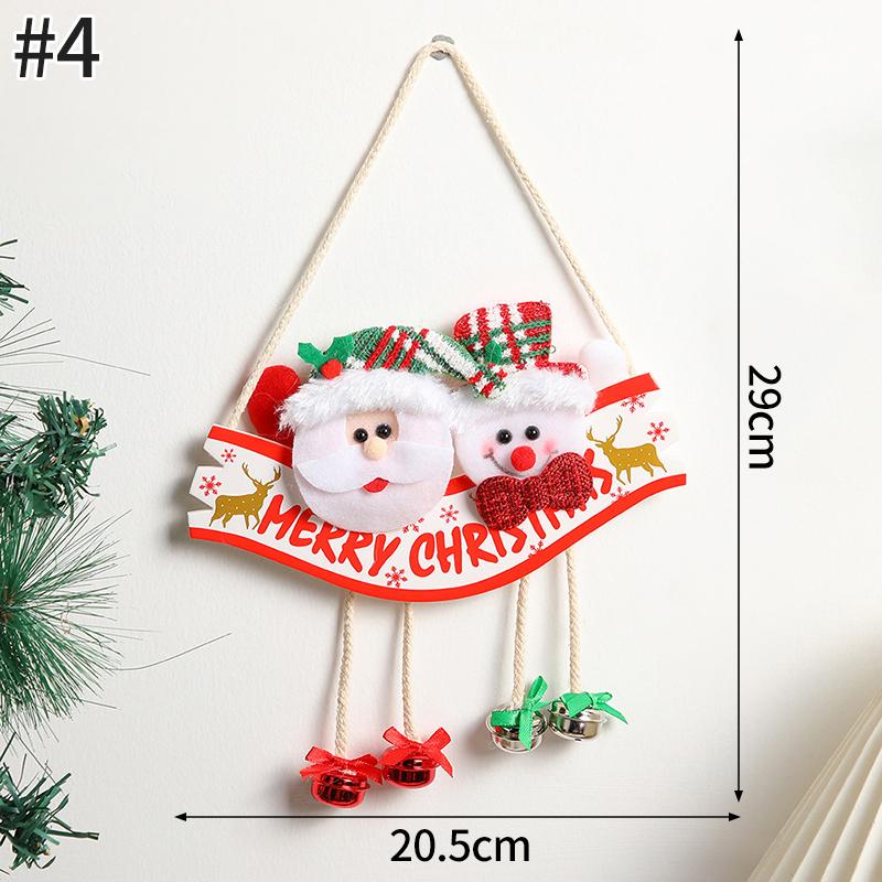 Hanging Christmas Decoraitons Home Wall Decoraitons New Year 2025 Room Decor Santa Claus Ornament for Home Navidad