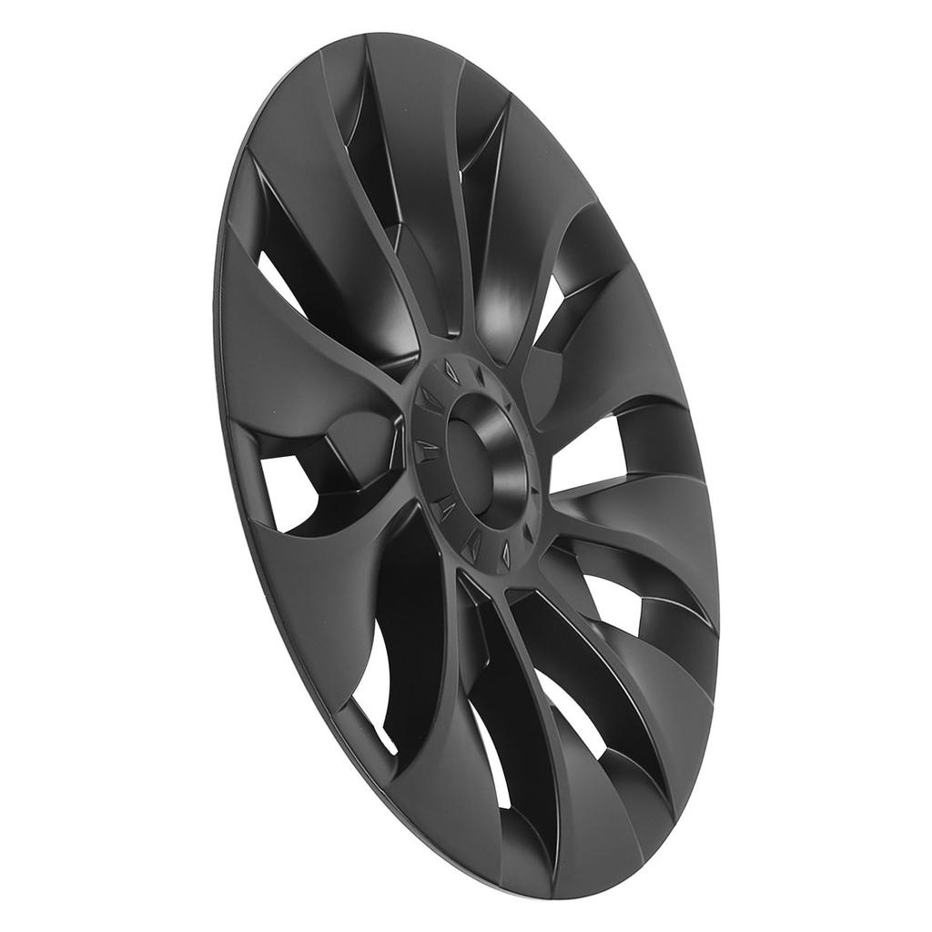 4PCS Wheel Hub Cap Strong Power Powerful Protection Wheel Rim Cover Replacement For Tesla Model 3 2017‑2023 Matte Black