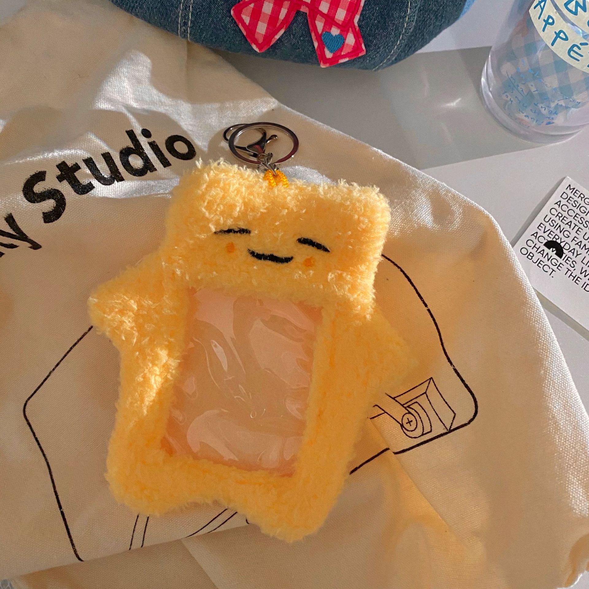 

Плюшевый держатель для карточек в корейском мультяшном стиле с кошкой для K-pop альбома и студенческих фотокарточек