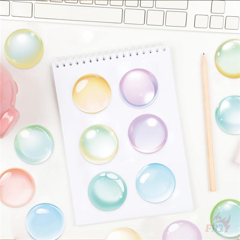 50Pcs/Set Watercolor Bubbles PET Stickers Waterproof DIY Fashion Doodle Decals Stickers