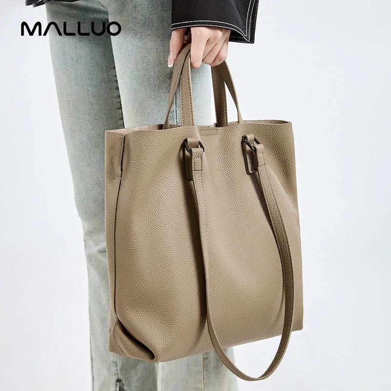Women Cowhide Genuine Leather Shoulder Bag Female Casual Large Capacity Office Totes Handbag Ladies Work Strap Crossbody Bags