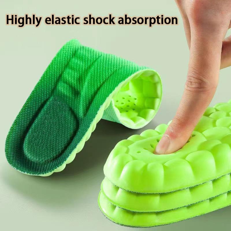 Breathable Odor-resistant Soft Insoles Men's Women's Arch Support Sports Insoles Elastic Soles Sneakers Shock-absorbing Insole