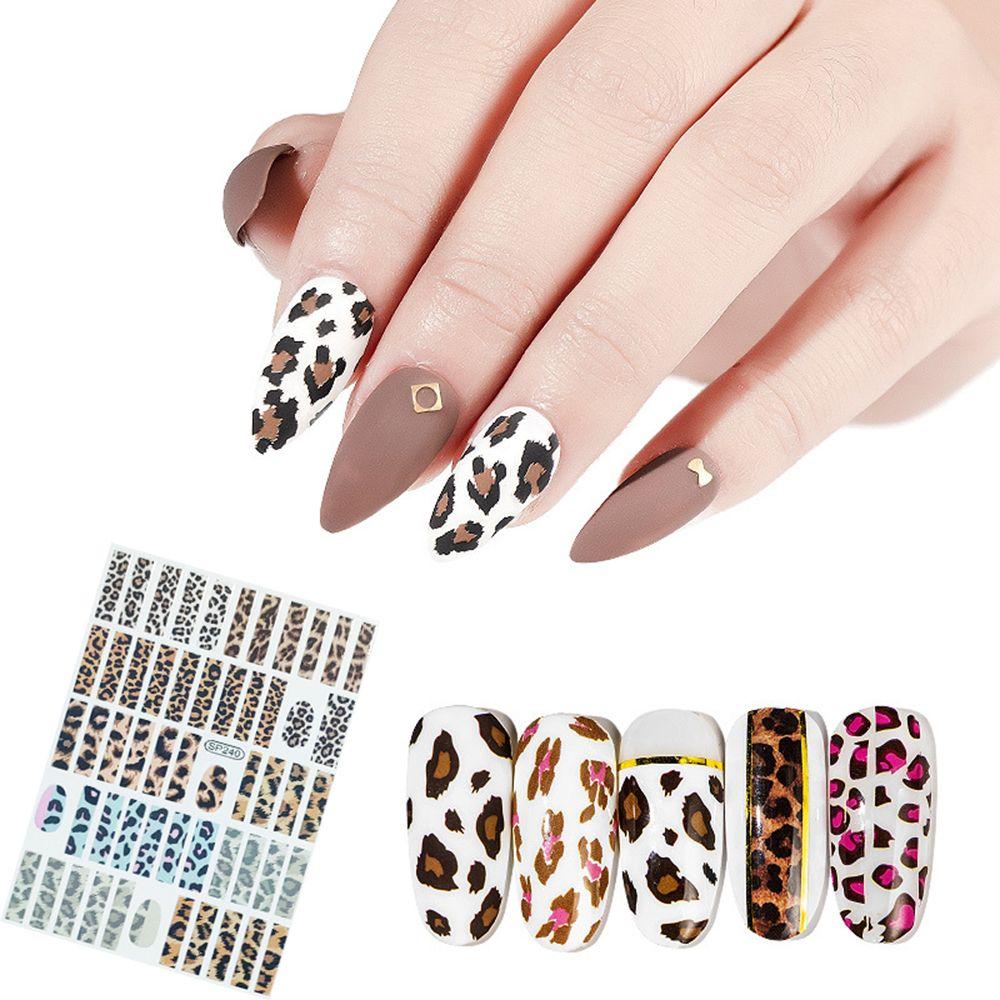 buy leopard print animal texture nail sticker diy nail art accessories manicure nail art decoration at affordable prices free shipping real reviews with photos joom