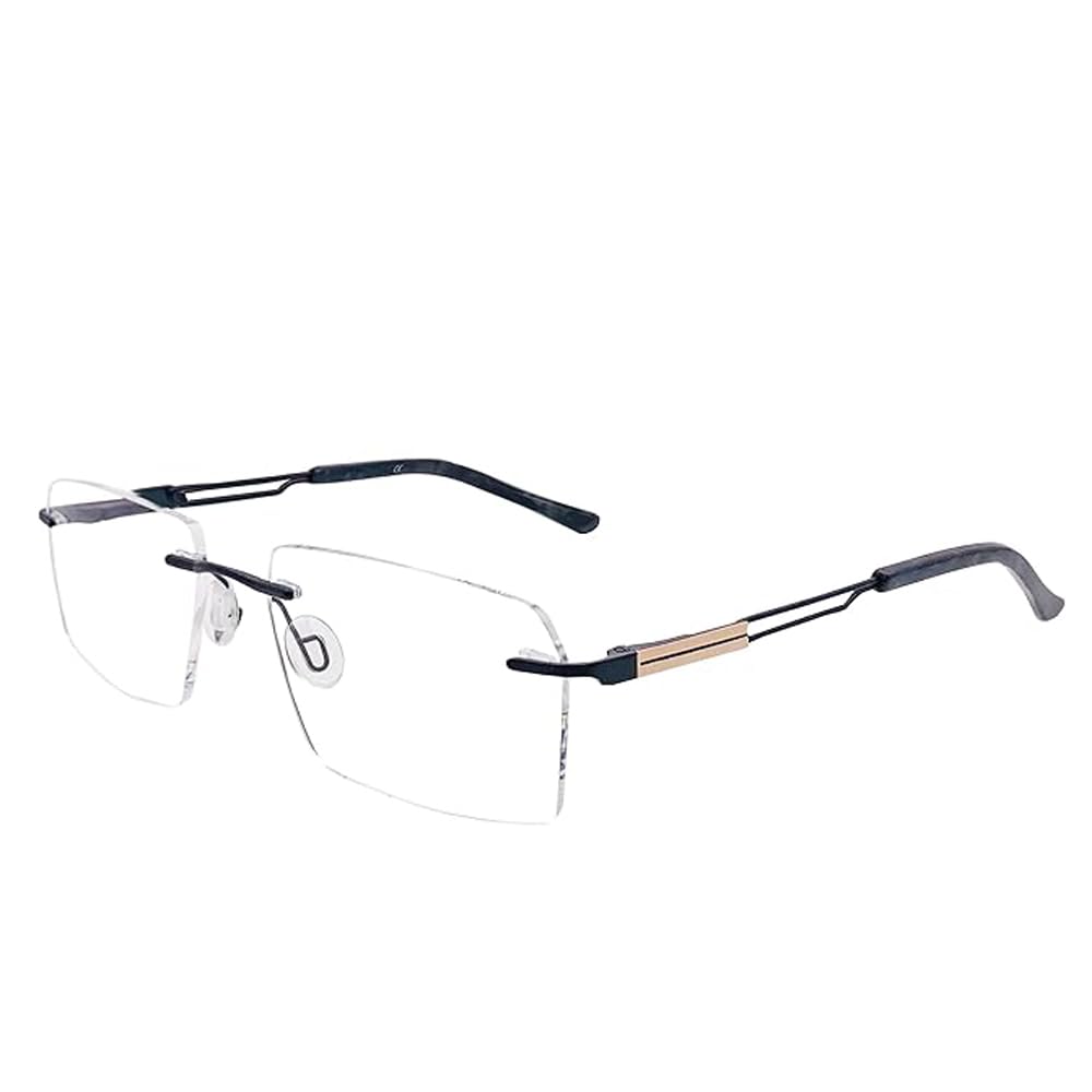 RSINC RimLess frame/eyeglass/Spectacle, Optical, Metal & Plastic For Men And Women Titex Copper Brown 224803 54-17-140 | IB 21 | N1 Titex