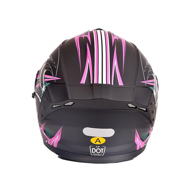DOT 3C Certified Full Face Motorcycle Helmet Men Women All-Season Riding Safety Gear With Multiple Visor Options