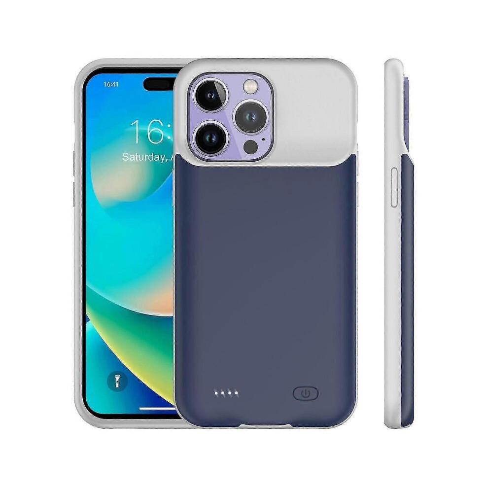 (Stil B.) iPhone 14 Pro Max 8500mAh Externes Akku-Case Powerbank