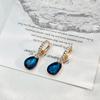 Drop Water Natural Earrings For Women With Alloy Material And Elegant Design