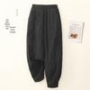 Xin Xing 2024 Women's High Waist Loose Fit Warm Down Cotton Pants