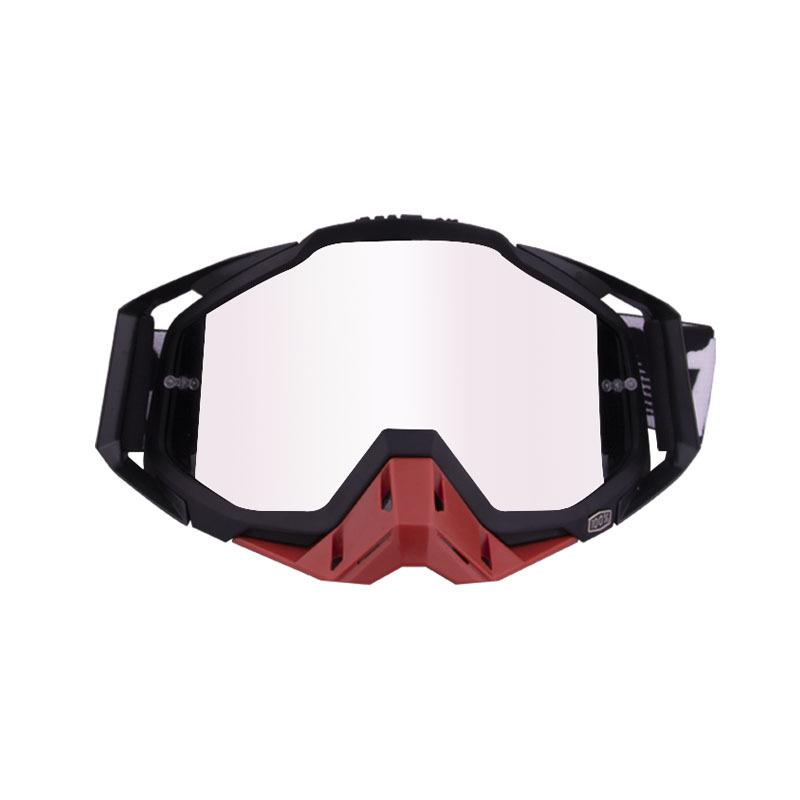 100 Off-Road Motorcycle Goggles with Nose Guard & Windshield Protection for Adults