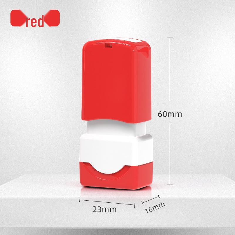 Spring-Loaded Portable Photosensitive Name Stamp for Anti-Counterfeit Engraving